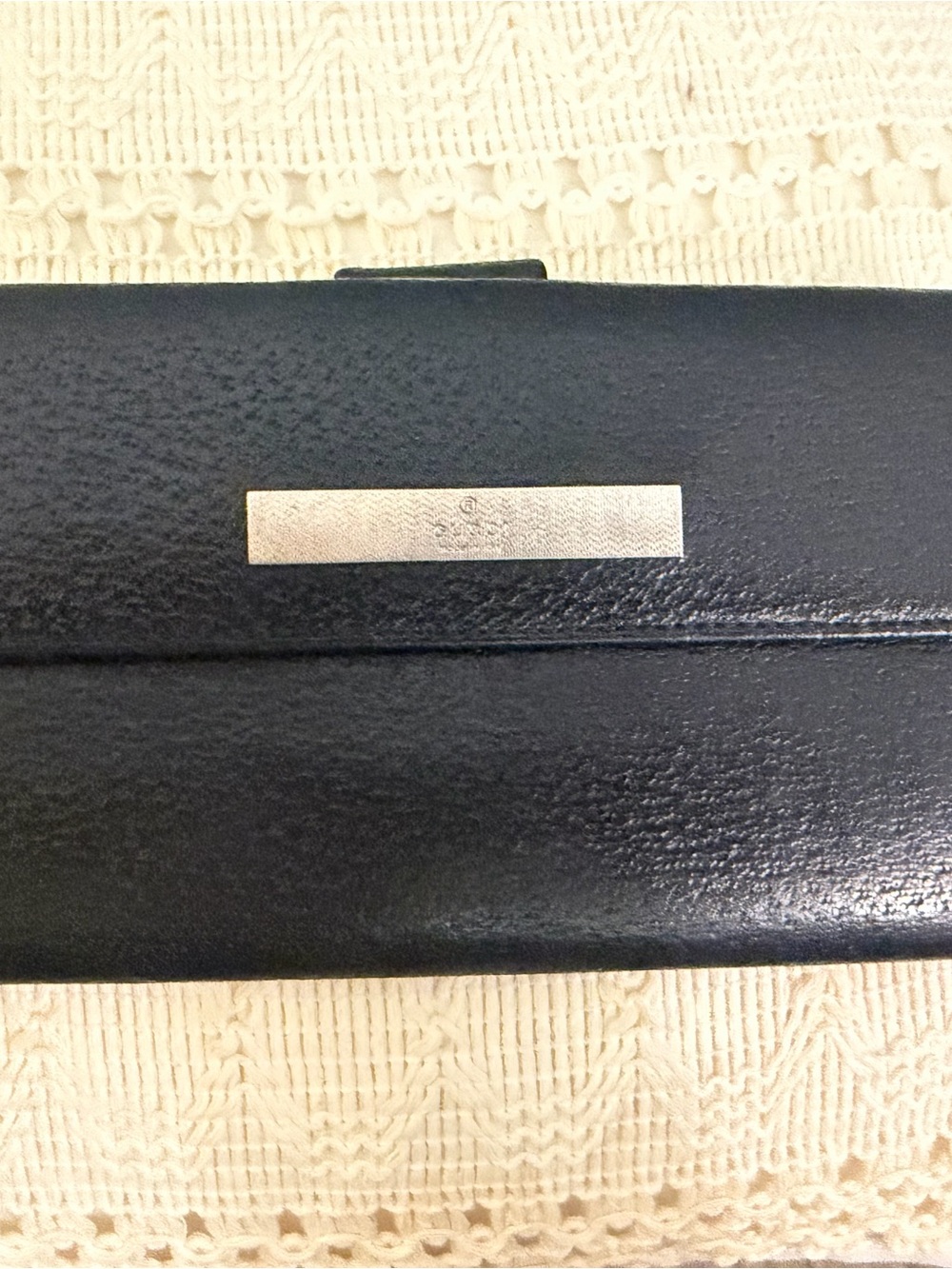 🖤 Vintage Gucci Black Leather Continental Wallet — COA Included